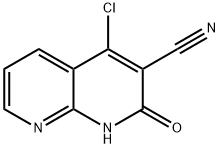 1,8-Naphthyridine-3-carbonitrile, 4-chloro-1,2-dihydro-2-oxo- Structure