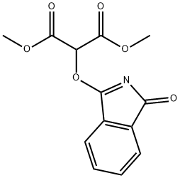 Propanedioic acid, 2-[(1-oxo-1H-isoindol-3-yl)oxy]-, 1,3-dimethyl ester 구조식 이미지