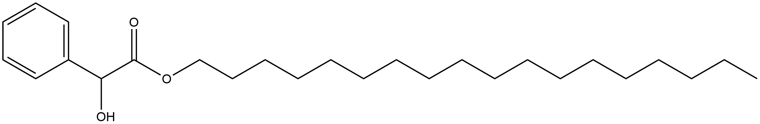 Benzeneacetic acid, α-hydroxy-, octadecyl ester Structure