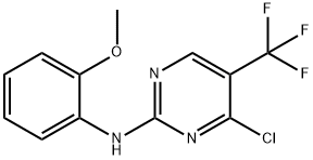 4-Chloro-N-(2-methoxyphenyl)-5-trifluoromethyl-pyrimidine-2-amine Structure