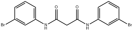 Propanediamide, N1,N3-bis(3-bromophenyl)- 구조식 이미지