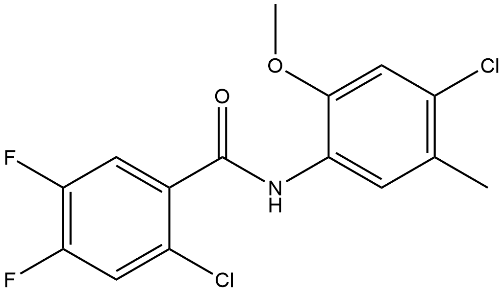 2-Chloro-N-(4-chloro-2-methoxy-5-methylphenyl)-4,5-difluorobenzamide Structure