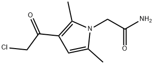2-[3-(2-Chloroacetyl)-2,5-dimethyl-1H-pyrrol-1-yl]acetamide Structure