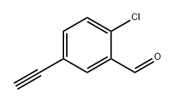 Benzaldehyde, 2-chloro-5-ethynyl- 구조식 이미지