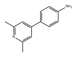 Benzenamine, 4-(2,6-dimethyl-4-pyridinyl)- Structure