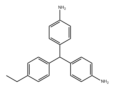 Benzenamine, 4,4'-[(4-ethylphenyl)methylene]bis- Structure