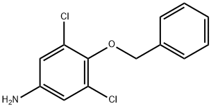 Benzenamine, 3,5-dichloro-4-(phenylmethoxy)- Structure