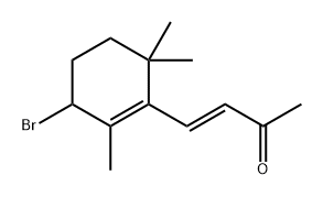 3-Buten-2-one, 4-(3-bromo-2,6,6-trimethyl-1-cyclohexen-1-yl)-, (3E)- 구조식 이미지