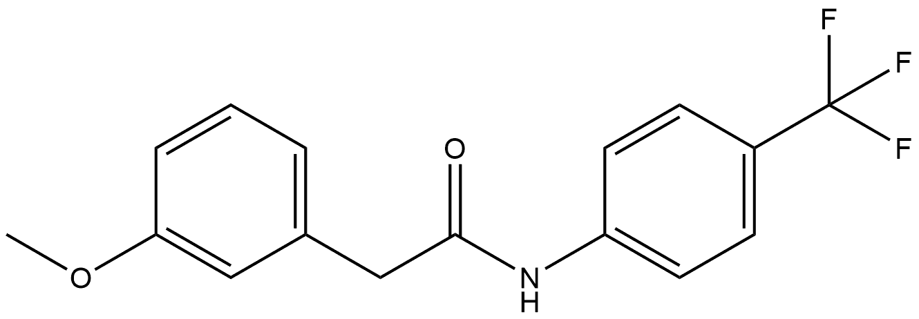 3-Methoxy-N-[4-(trifluoromethyl)phenyl]benzeneacetamide Structure