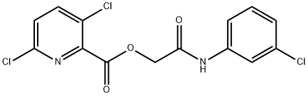 [(3-chlorophenyl)carbamoyl]methyl 3,6-dichloropyridine-2-carboxylate Structure