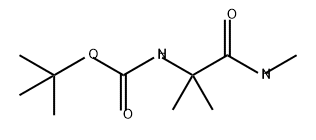 Carbamic acid, N-[1,1-dimethyl-2-(methylamino)-2-oxoethyl]-, 1,1-dimethylethyl ester 구조식 이미지