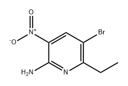 2-Pyridinamine, 5-bromo-6-ethyl-3-nitro- Structure