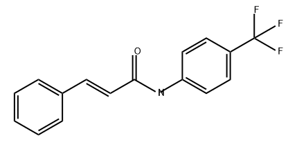 2-Propenamide, 3-phenyl-N-[4-(trifluoromethyl)phenyl]-, (2E)- Structure