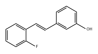 Phenol, 3-[(1E)-2-(2-fluorophenyl)ethenyl]- Structure