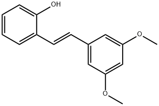 Phenol, 2-[(1E)-2-(3,5-dimethoxyphenyl)ethenyl]- Structure