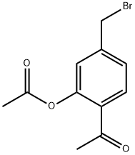 Ethanone, 1-[2-(acetyloxy)-4-(bromomethyl)phenyl]- 구조식 이미지