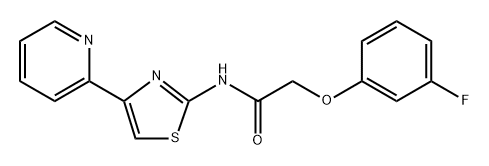 2-(3-Fluorophenoxy)-N-(4-(pyridin-2-yl)thiazol-2-yl)acetamide Structure