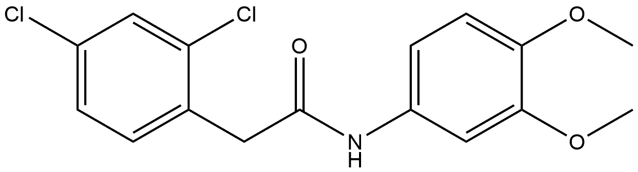 2,4-Dichloro-N-(3,4-dimethoxyphenyl)benzeneacetamide Structure