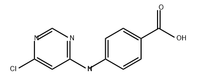 Benzoic acid, 4-[(6-chloro-4-pyrimidinyl)amino]- 구조식 이미지