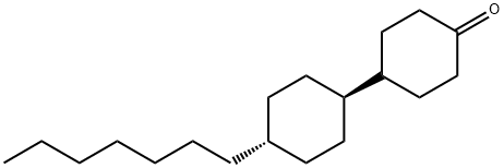 [1,1'-Bicyclohexyl]-4-one, 4'-heptyl-, trans- Structure