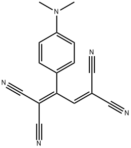 1,3-Butadiene-1,1,4,4-tetracarbonitrile, 2-[4-(dimethylamino)phenyl]- Structure