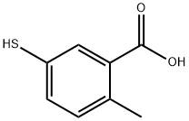 Benzoic acid, 5-mercapto-2-methyl- Structure