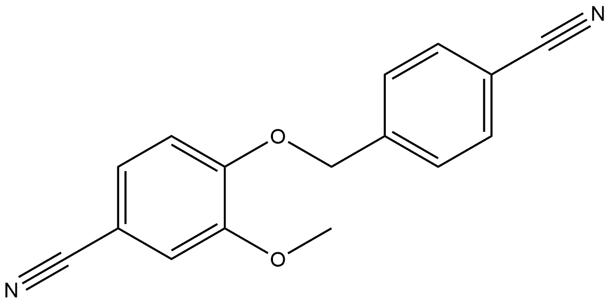 4-[(4-Cyanophenyl)methoxy]-3-methoxybenzonitrile Structure