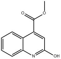 4-Quinolinecarboxylic acid, 2-hydroxy-, methyl ester Structure