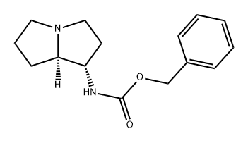 Carbamic acid, [(1S,7aR)-hexahydro-1H-pyrrolizin-1-yl]-, phenylmethyl ester (9CI) Structure