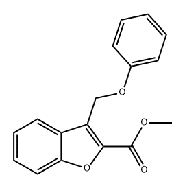 2-Benzofurancarboxylic acid, 3-(phenoxymethyl)-, methyl ester Structure