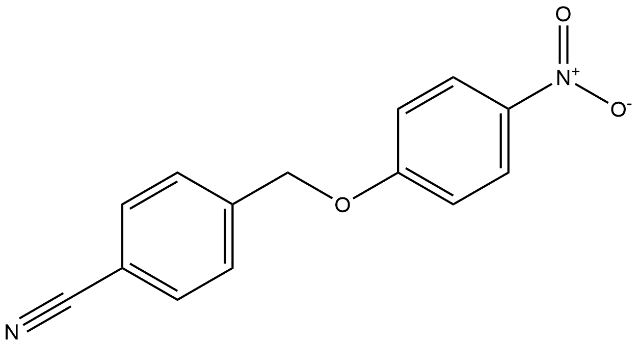 4-((4-nitrophenoxy)methyl)benzonitrile Structure