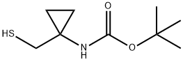 Carbamic acid, N-[1-(mercaptomethyl)cyclopropyl]-, 1,1-dimethylethyl ester Structure