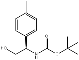 tert-butyl N-[(1R)-2-hydroxy-1-(4-methylphenyl)ethyl]carbamate Structure