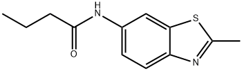 Butanamide, N-(2-methyl-6-benzothiazolyl)- Structure