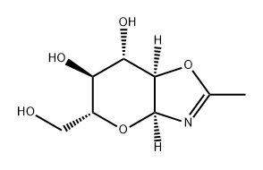 5H-Pyrano[2,3-d]oxazole-6,7-diol, 3a,6,7,7a-tetrahydro-5-(hydroxymethyl)-2-methyl-, (3aS,5R,6S,7S,7aR)- Structure