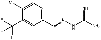 2-[[4-Chloro-3-(trifluoromethyl)phenyl]methylene]hydrazinecarboximidamide 구조식 이미지