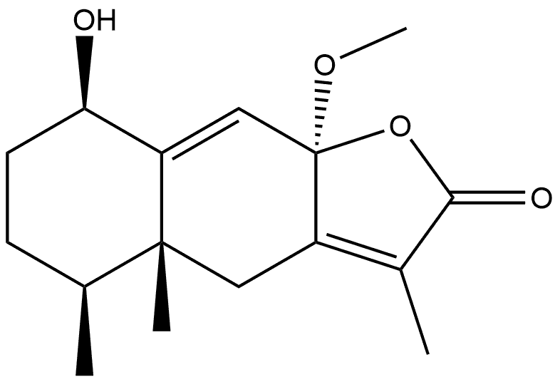 1β-Hydroxy-8α-methoxy
eremophila-7(11),9-dien-12,8β-olide Structure