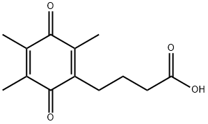 1,4-Cyclohexadiene-1-butanoic acid, 2,4,5-trimethyl-3,6-dioxo- Structure