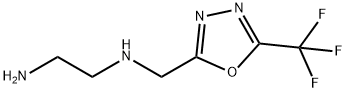 1,2-Ethanediamine, N1-[[5-(trifluoromethyl)-1,3,4-oxadiazol-2-yl]methyl]- Structure