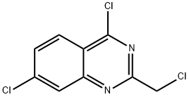 Quinazoline, 4,7-dichloro-2-(chloromethyl)- 구조식 이미지