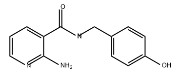 3-Pyridinecarboxamide, 2-amino-N-[(4-hydroxyphenyl)methyl]- Structure