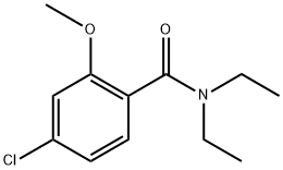 Benzamide, 4-chloro-N,N-diethyl-2-methoxy- Structure