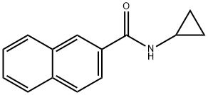 2-Naphthalenecarboxamide, N-cyclopropyl- Structure