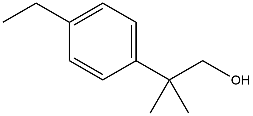 Benzeneethanol, 4-ethyl-β,β-dimethyl- Structure