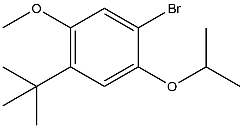 1-Bromo-4-(1,1-dimethylethyl)-5-methoxy-2-(1-methylethoxy)benzene Structure