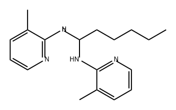 1,1-Hexanediamine, N,N'-bis(3-methyl-2-pyridinyl)- Structure