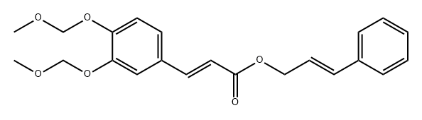 2-Propenoic acid, 3-[3,4-bis(methoxymethoxy)phenyl]-, (2E)-3-phenyl-2-propen-1-yl ester, (2E)- Structure