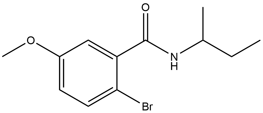 2-Bromo-5-methoxy-N-(1-methylpropyl)benzamide 구조식 이미지