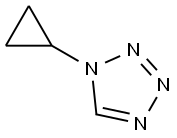 1-cyclopropyl-1H-1,2,3,4-tetrazole Structure