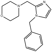 Morpholine, 4-[[1-(phenylmethyl)-1H-imidazol-2-yl]methyl]- Structure